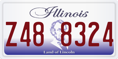 IL license plate Z488324
