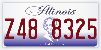 IL license plate Z488325