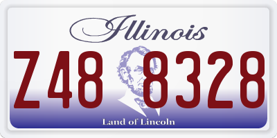 IL license plate Z488328
