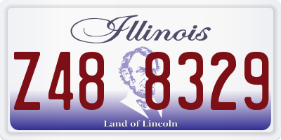 IL license plate Z488329