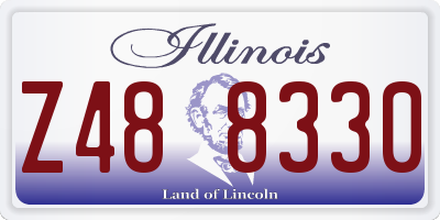 IL license plate Z488330
