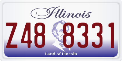 IL license plate Z488331