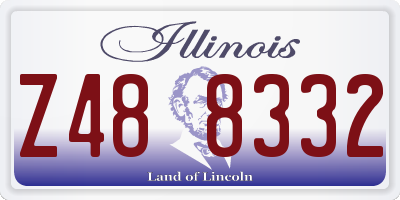 IL license plate Z488332
