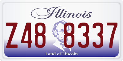 IL license plate Z488337