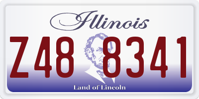 IL license plate Z488341