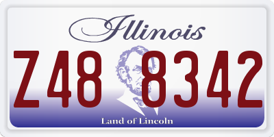 IL license plate Z488342