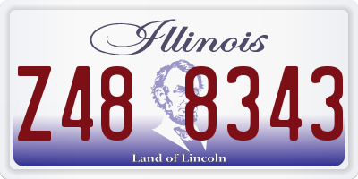 IL license plate Z488343