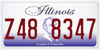 IL license plate Z488347