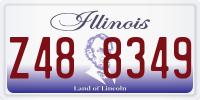 IL license plate Z488349