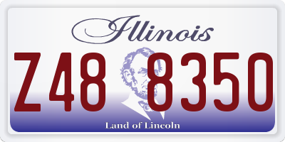 IL license plate Z488350