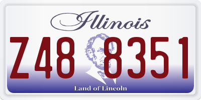IL license plate Z488351