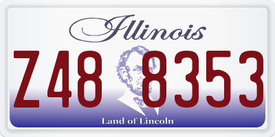 IL license plate Z488353