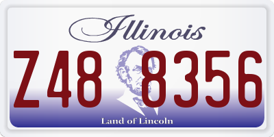IL license plate Z488356