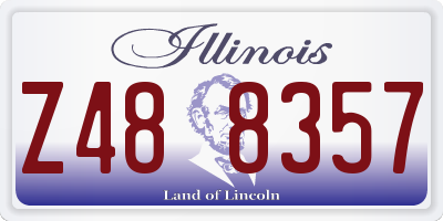 IL license plate Z488357