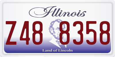IL license plate Z488358