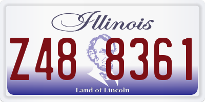 IL license plate Z488361