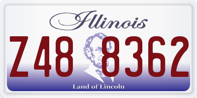 IL license plate Z488362