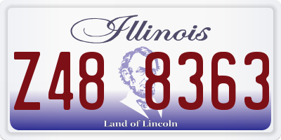 IL license plate Z488363