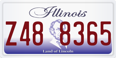 IL license plate Z488365