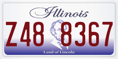 IL license plate Z488367