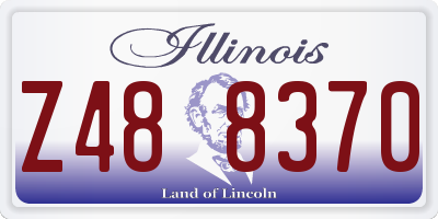 IL license plate Z488370