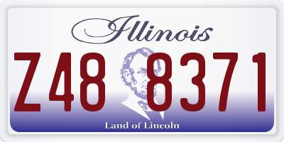 IL license plate Z488371