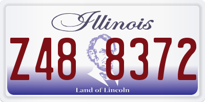 IL license plate Z488372