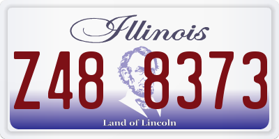 IL license plate Z488373