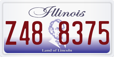 IL license plate Z488375