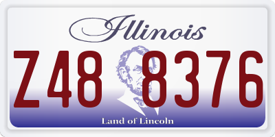 IL license plate Z488376