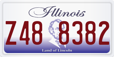 IL license plate Z488382