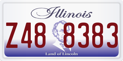 IL license plate Z488383