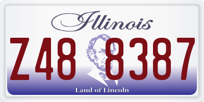 IL license plate Z488387