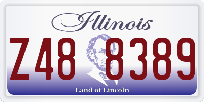 IL license plate Z488389