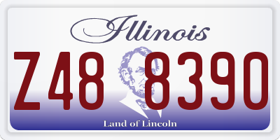 IL license plate Z488390
