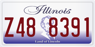 IL license plate Z488391