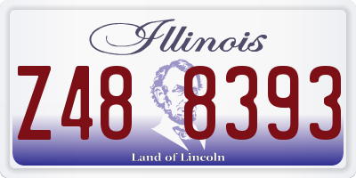 IL license plate Z488393