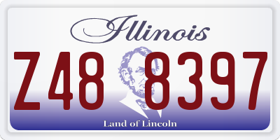 IL license plate Z488397
