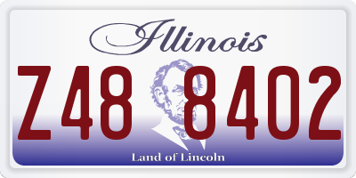 IL license plate Z488402