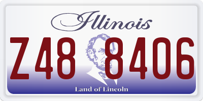 IL license plate Z488406