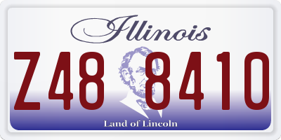 IL license plate Z488410