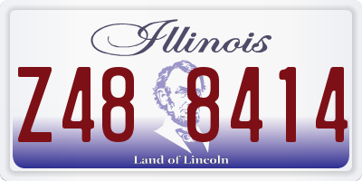 IL license plate Z488414