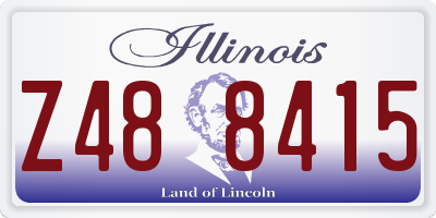 IL license plate Z488415