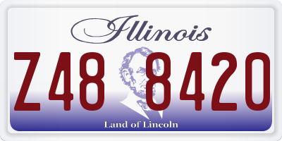IL license plate Z488420