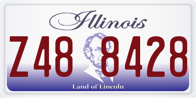 IL license plate Z488428