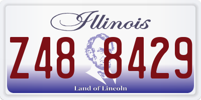 IL license plate Z488429