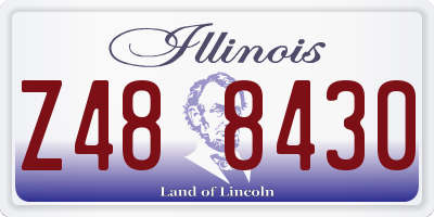 IL license plate Z488430