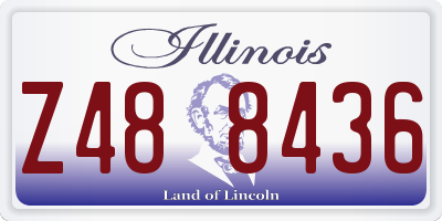 IL license plate Z488436