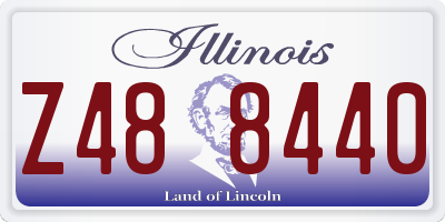 IL license plate Z488440