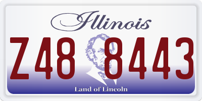 IL license plate Z488443